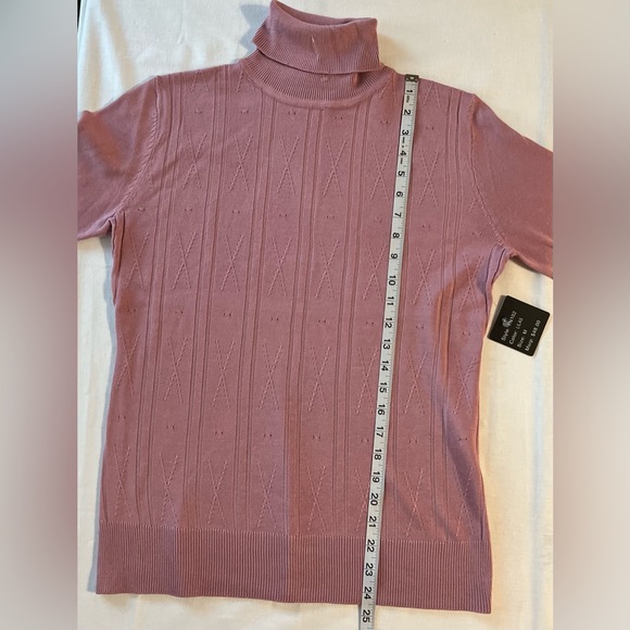 SELECT +TREND SWEATER DRESS Blush Turtleneck Size Medium - Picture 6 of 7